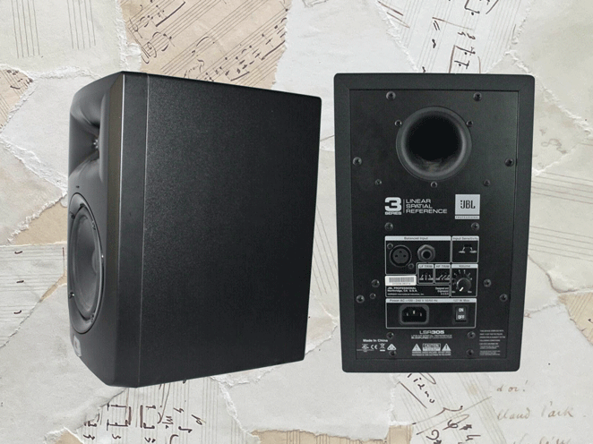 JBL Pro 305P MkII back and side views