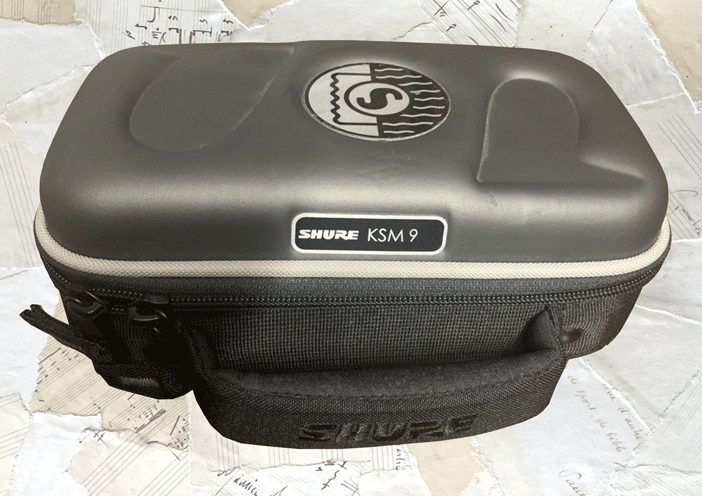 Rigid carry case for the Shure KMS9