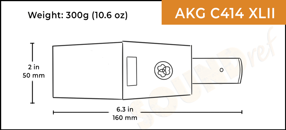 AKG C414 XLII dimensions and weight