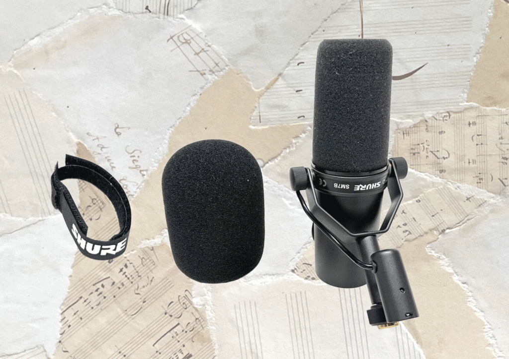 The Shure SM7B comes with 2 windscreens