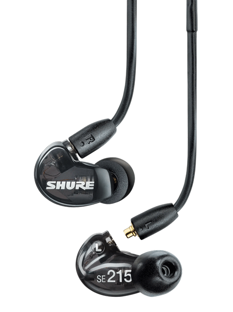 Shure SE215 Pro In ear monitors for tracking in the studio