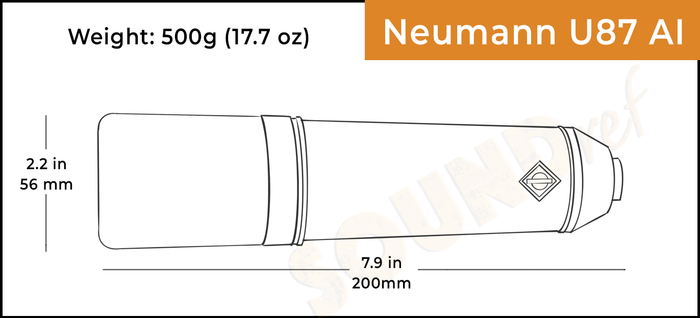 Neumann U87 AI dimensions and weight