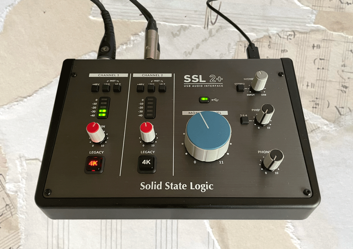 Sound quality of the SSL2+ in the studio