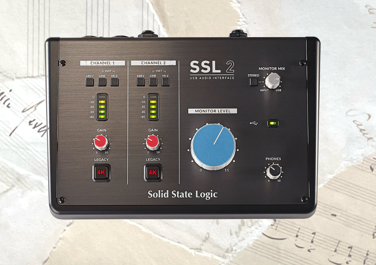 Solid State Audio SSL 2, the pared down version of the SSL 2+