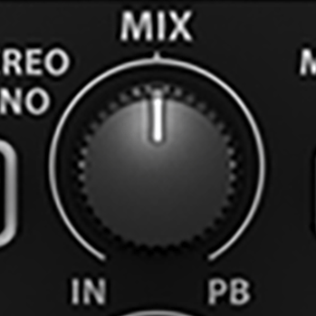 Mix knob on button on UMC204HD