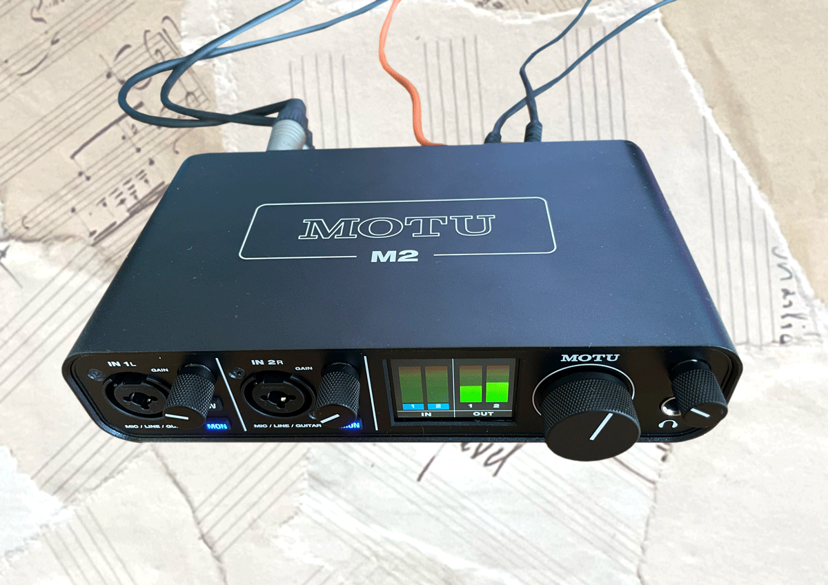 The MOTU M2 USB interface - a solid workhorse