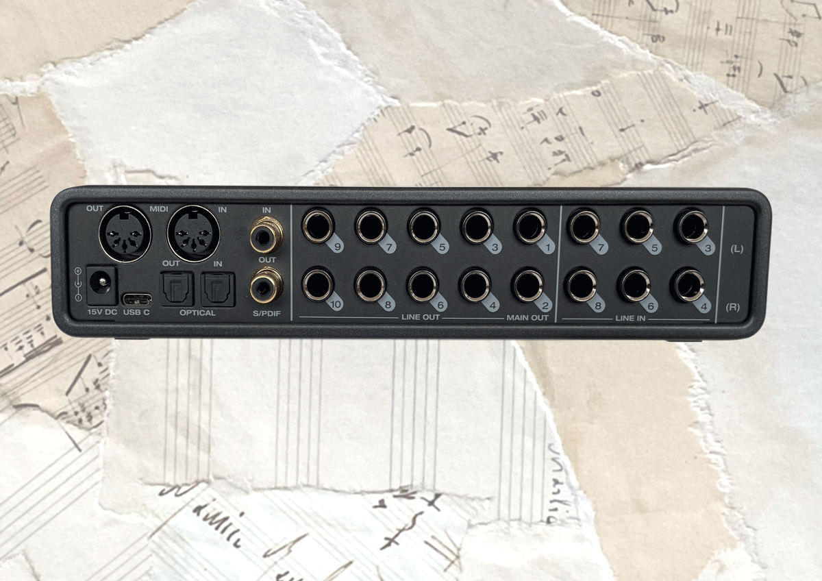 Multiple connections on the back panel of the Mk5