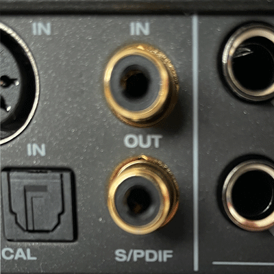 S/PDIF and RCA connections